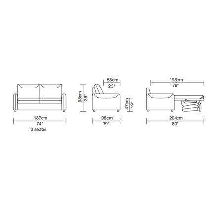 โซฟาเบด BENETTA TOTINO สีเทา_10