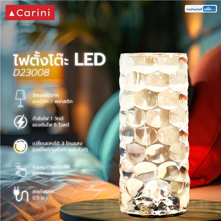 ไฟตั้งโต๊ะ LED CARINI D23008 1 วัตต์ สีใส 1 หัว_8