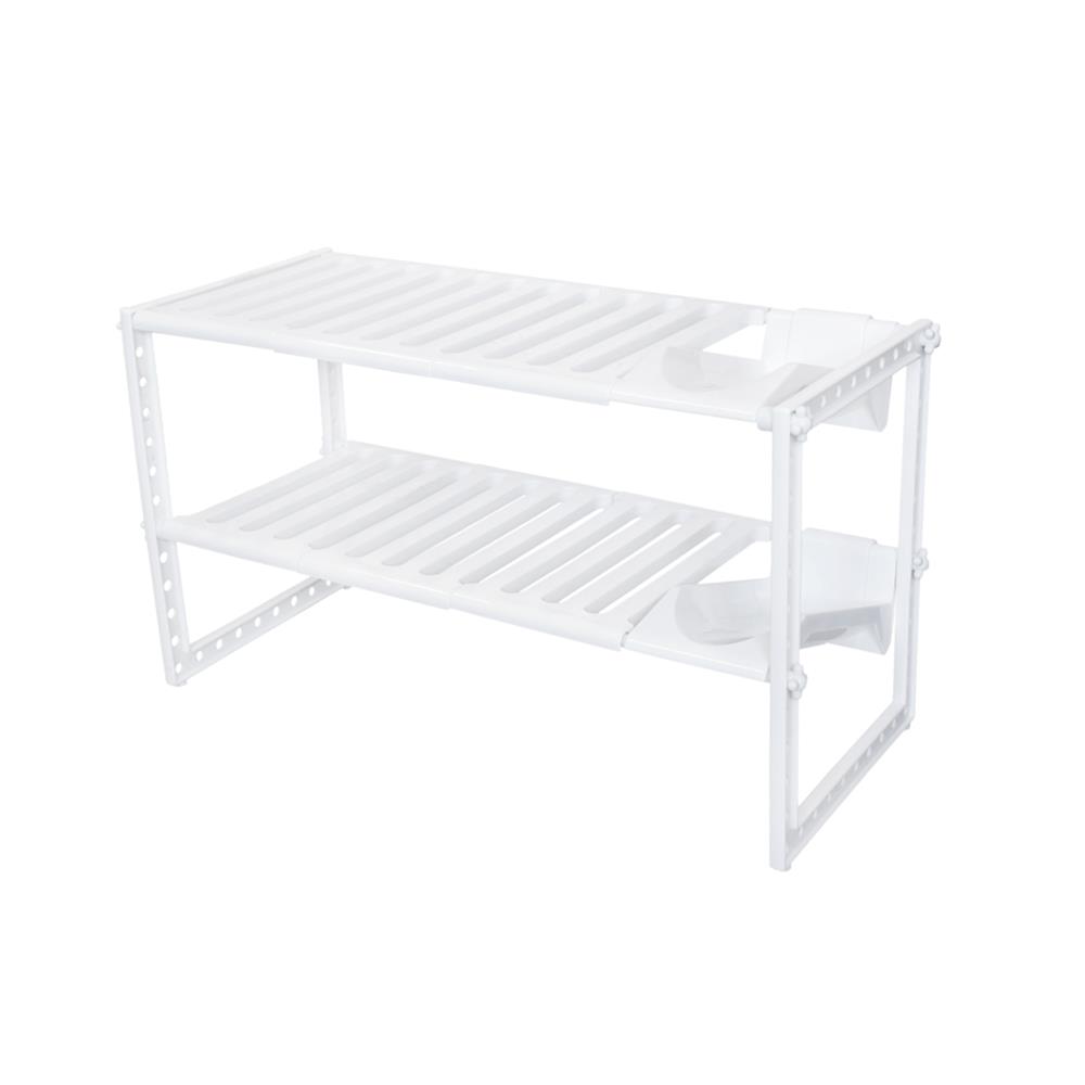 ชั้นวางใต้ซิงค์ 2 ชั้น ปรับขนาดได้ 45-76 ซม. KECH