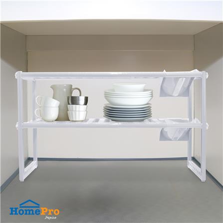 ชั้นวางใต้ซิงค์ 2 ชั้น ปรับขนาดได้ 45-76 ซม. KECH_3