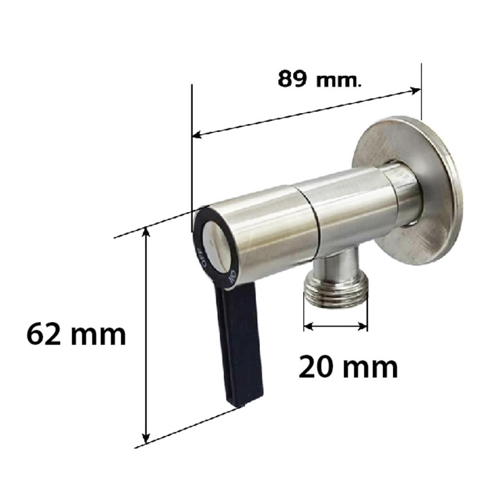 สต๊อปวาล์ว 1 ทาง LUZERN LSV-311 สีสเตนเลส