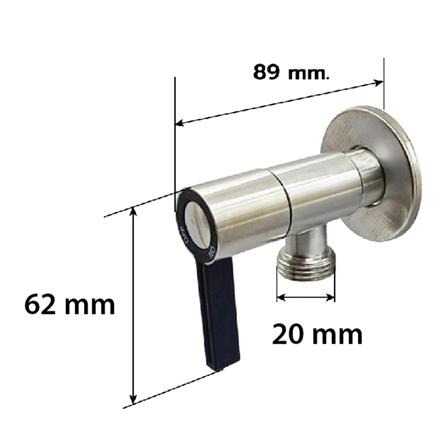 สต๊อปวาล์ว 1 ทาง LUZERN LSV-311 สีสเตนเลส_3