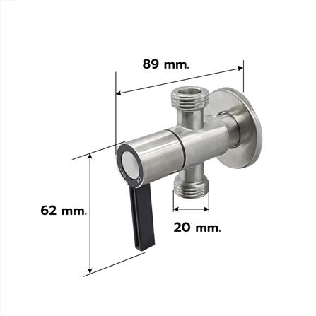 สต๊อปวาล์ว 2 ทาง LUZERN LSV-312 สีสเตนเลส_2