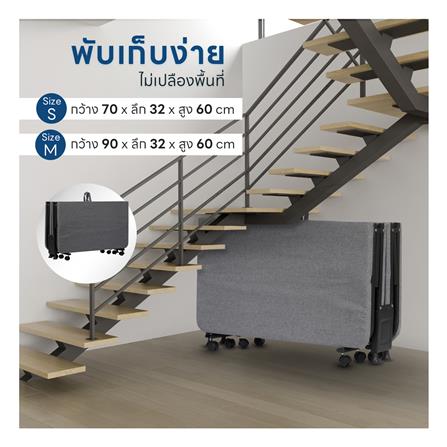 เตียงพับพร้อม TOPPER EAZYBED 70X190X30 ซม._6