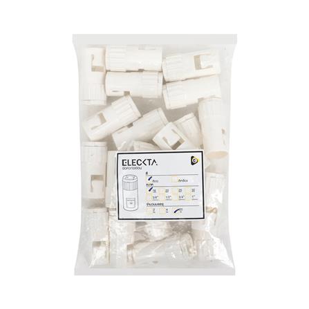 ข้อต่อท่ออ่อน ELECKTA 16 มม. สีขาว แพ็ก 20 ชิ้น_2