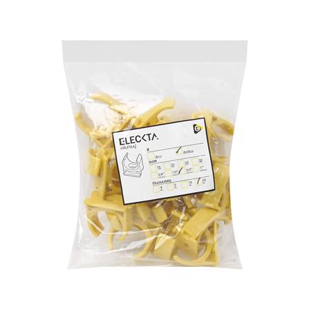 คลิปก้ามปู ELECKTA 3/4 นิ้ว สีเหลือง แพ็ก 20 ชิ้น_2