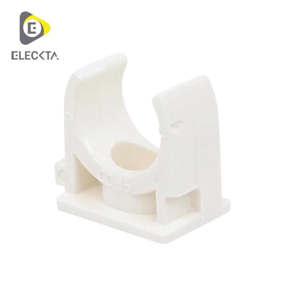 คลิปก้ามปู ELECKTA 16 มม. สีขาว แพ็ก 200 ชิ้น