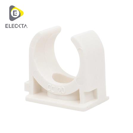 คลิปก้ามปู ELECKTA 20 มม. สีขาว แพ็ก 200 ชิ้น_0