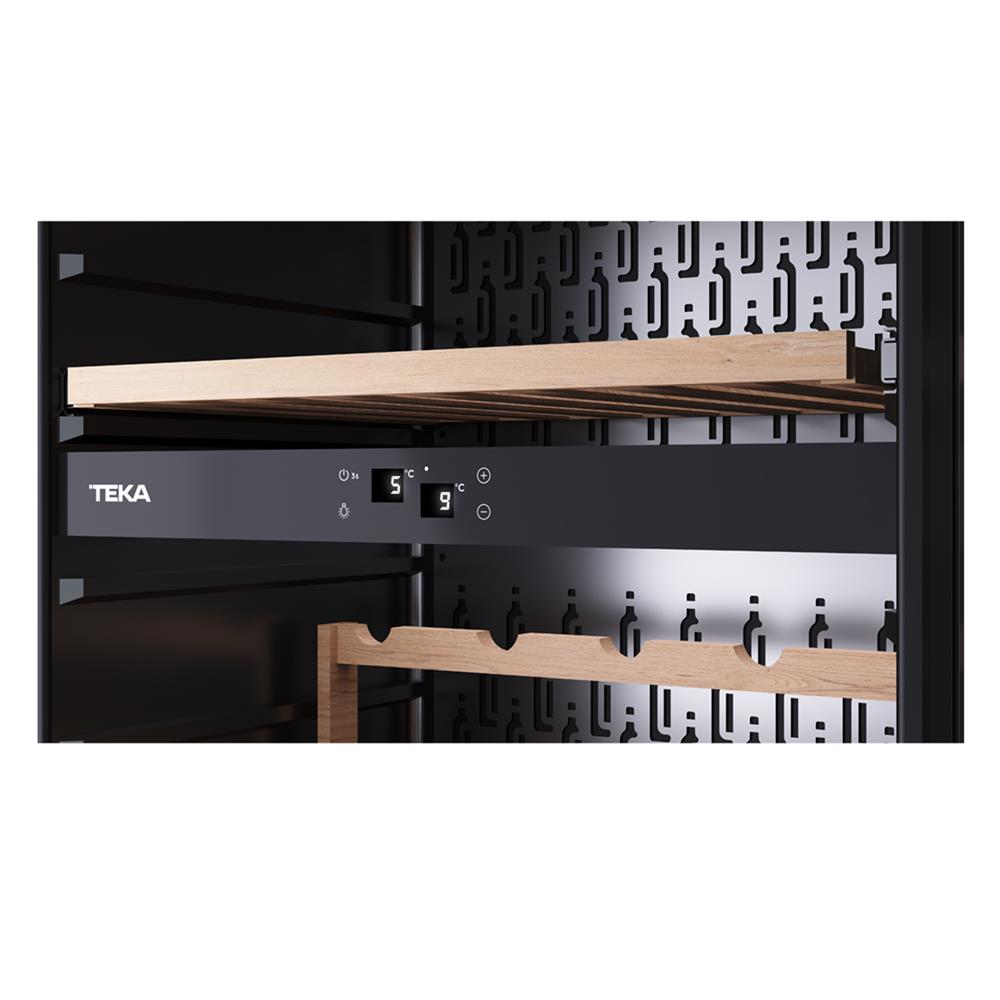 ตู้แช่ไวน์ TEKA RVI 30097 GBK 93 ขวด สีดำ