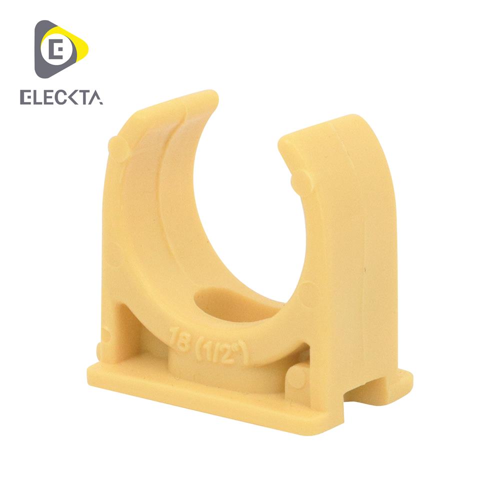 คลิปก้ามปู ELECKTA 1/2 นิ้ว สีเหลือง แพ็ก 200 ชิ้น