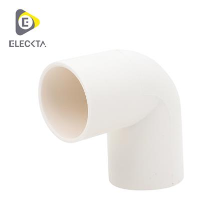ข้องอ 90 องศา ร้อยสาย ELECKTA 32 มม. สีขาว แพ็ก 4 ชิ้น_0