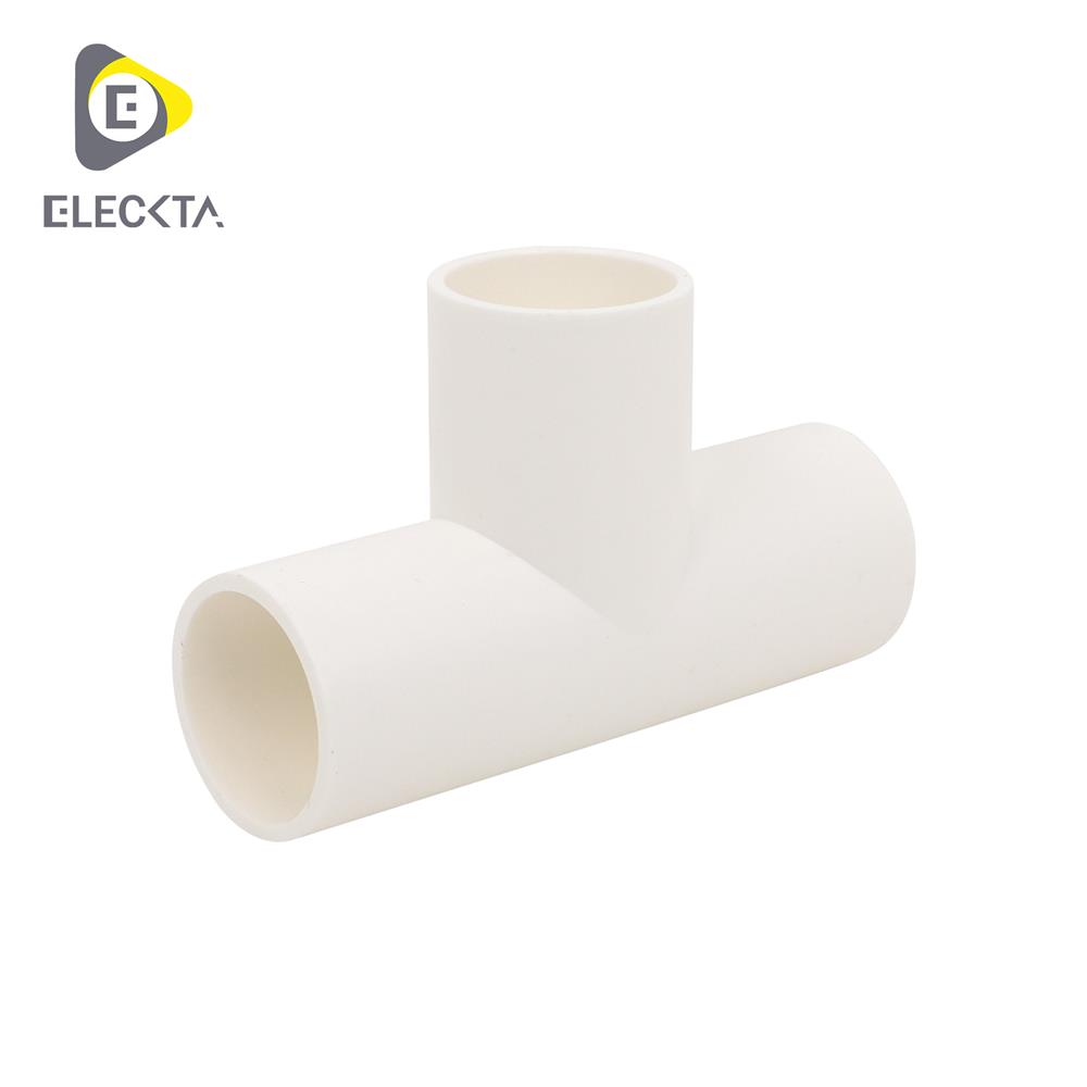 ข้อต่อสามทาง ELECKTA 25 มม. สีขาว แพ็ก 5 ชิ้น