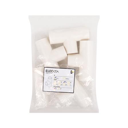 ข้อต่อสามทาง ELECKTA 25 มม. สีขาว แพ็ก 5 ชิ้น_2