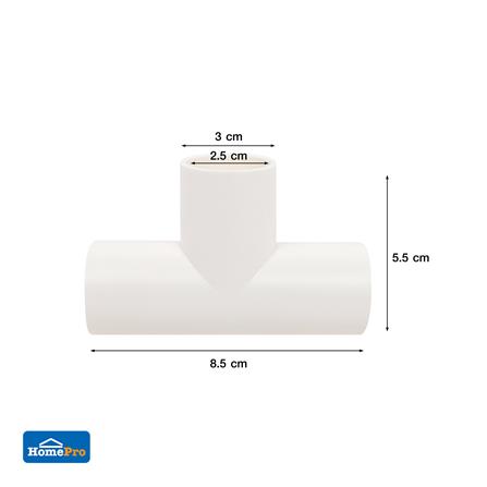 ข้อต่อสามทาง ELECKTA 25 มม. สีขาว แพ็ก 5 ชิ้น_3