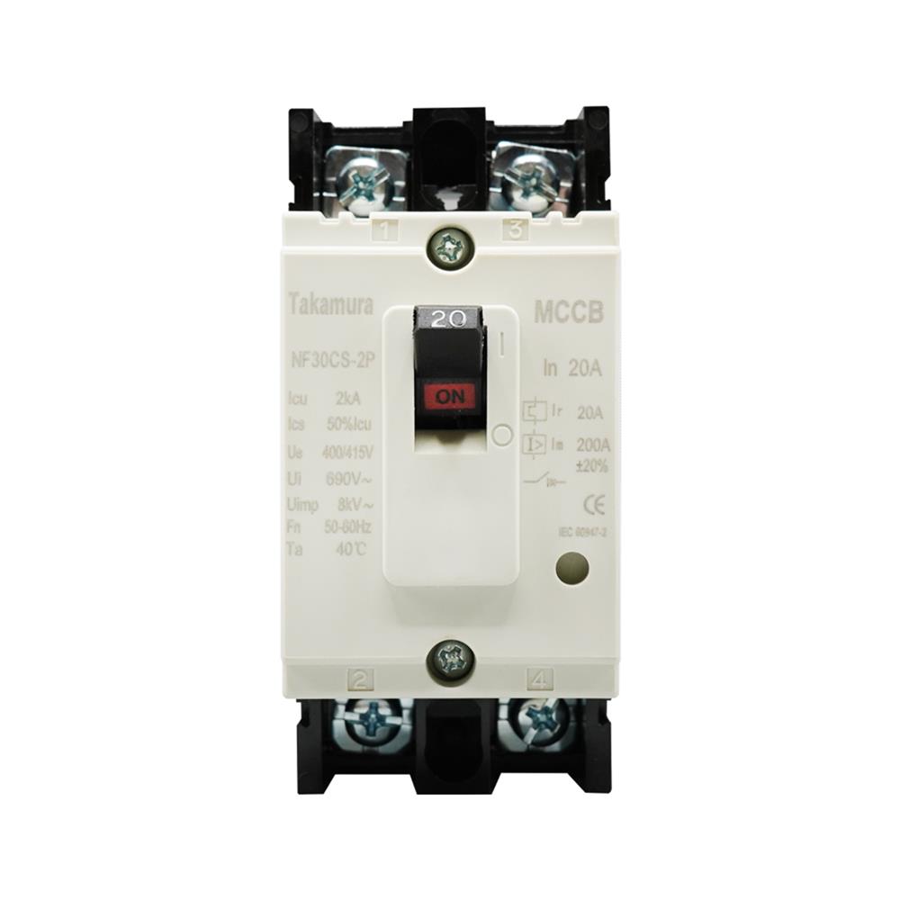 ออโต้เบรกเกอร์ TAKAMURA TNF30CS-2P20A 2.5KA 1 เฟส