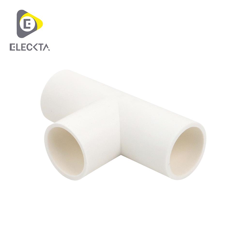 ข้อต่อ 3 ทาง ELECKTA 16 มม. สีขาว แพ็ก 10 ชิ้น