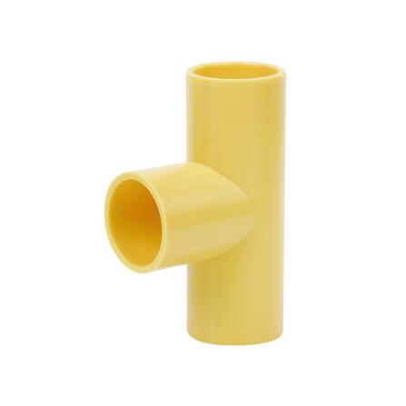 ข้อต่อสามทาง ELECKTA 3/8 นิ้ว สีเหลือง แพ็ก 10 ชิ้น_1