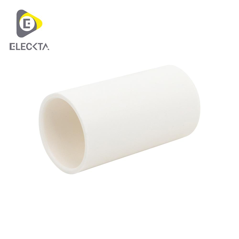 ข้อต่อตรง ELECKTA 25 มม. สีขาว แพ็ก 4 ชิ้น