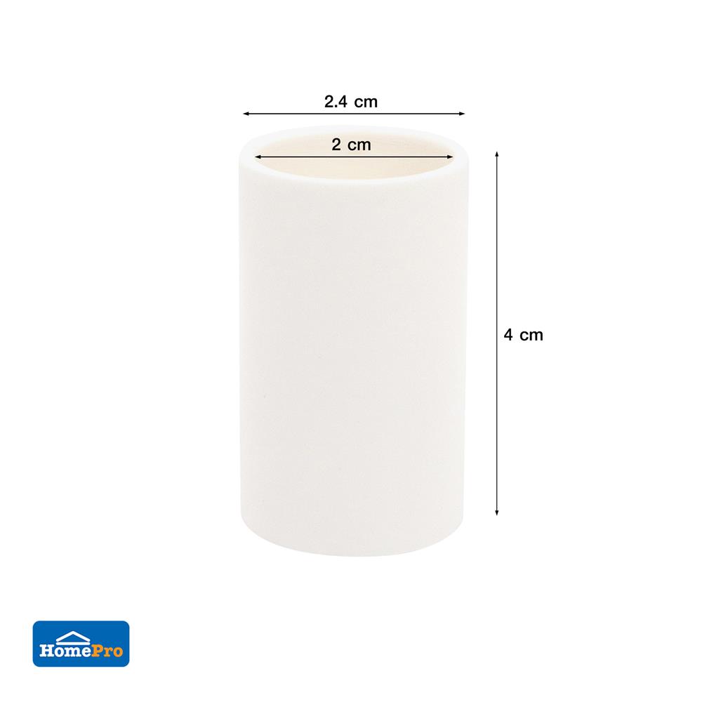 ข้อต่อตรง ELECKTA 20 มม. สีขาว แพ็ก 4 ชิ้น