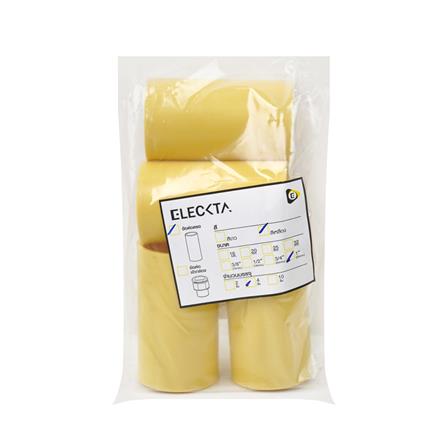 ข้อต่อตรง ELECKTA 1 นิ้ว สีเหลือง แพ็ก 4 ชิ้น_2
