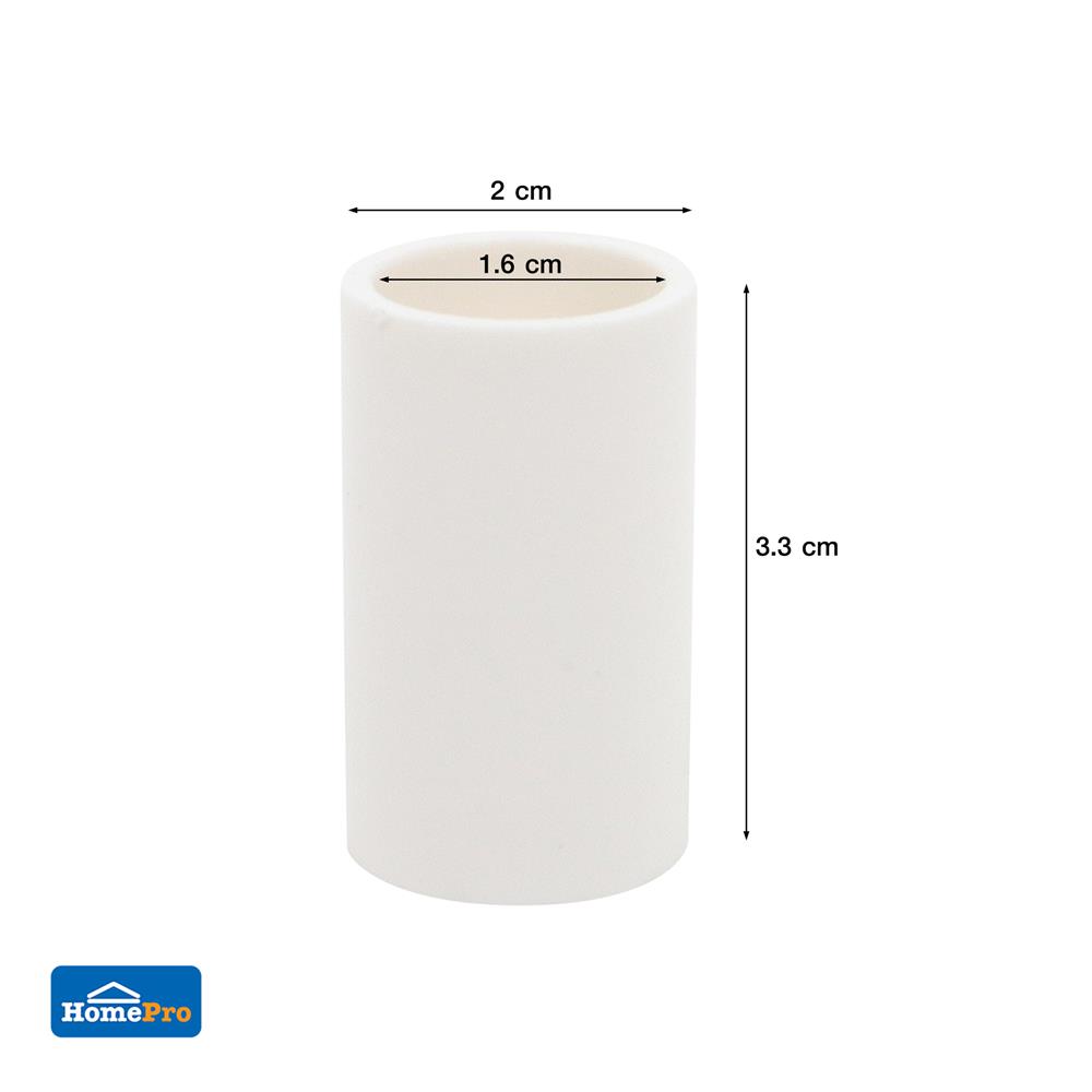 ข้อต่อตรง ELECKTA 16 มม. สีขาว แพ็ก 4 ชิ้น