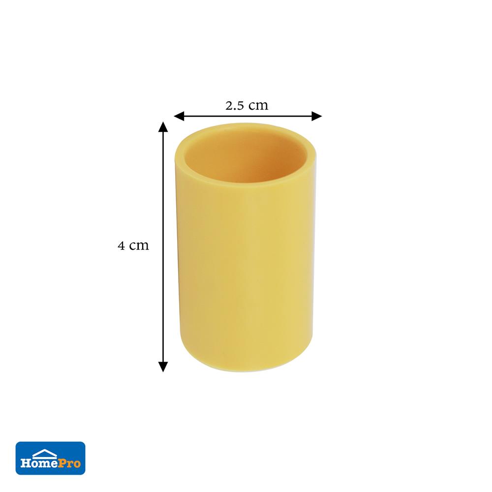 ข้อต่อตรง ELECKTA 1/2 นิ้ว สีเหลือง แพ็ก 10 ชิ้น
