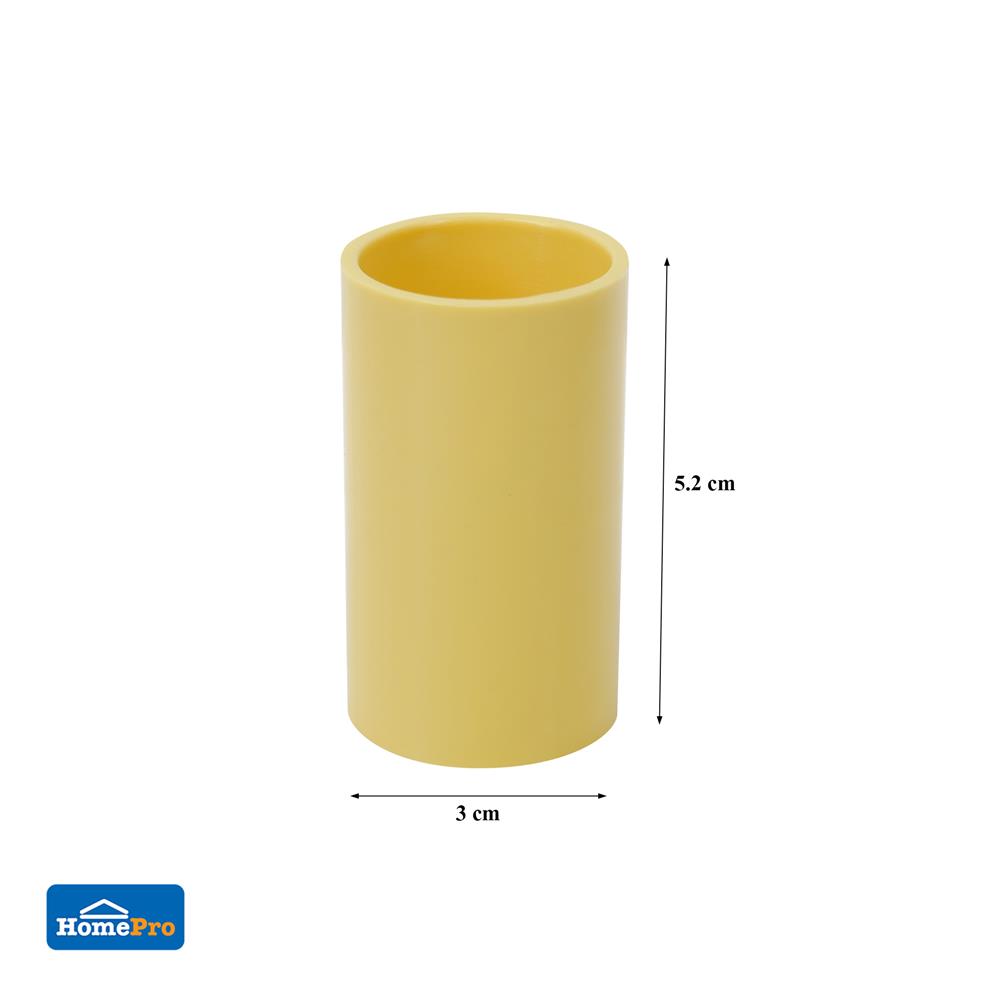 ข้อต่อตรง ELECKTA 3/4 นิ้ว สีเหลือง แพ็ก 10 ชิ้น