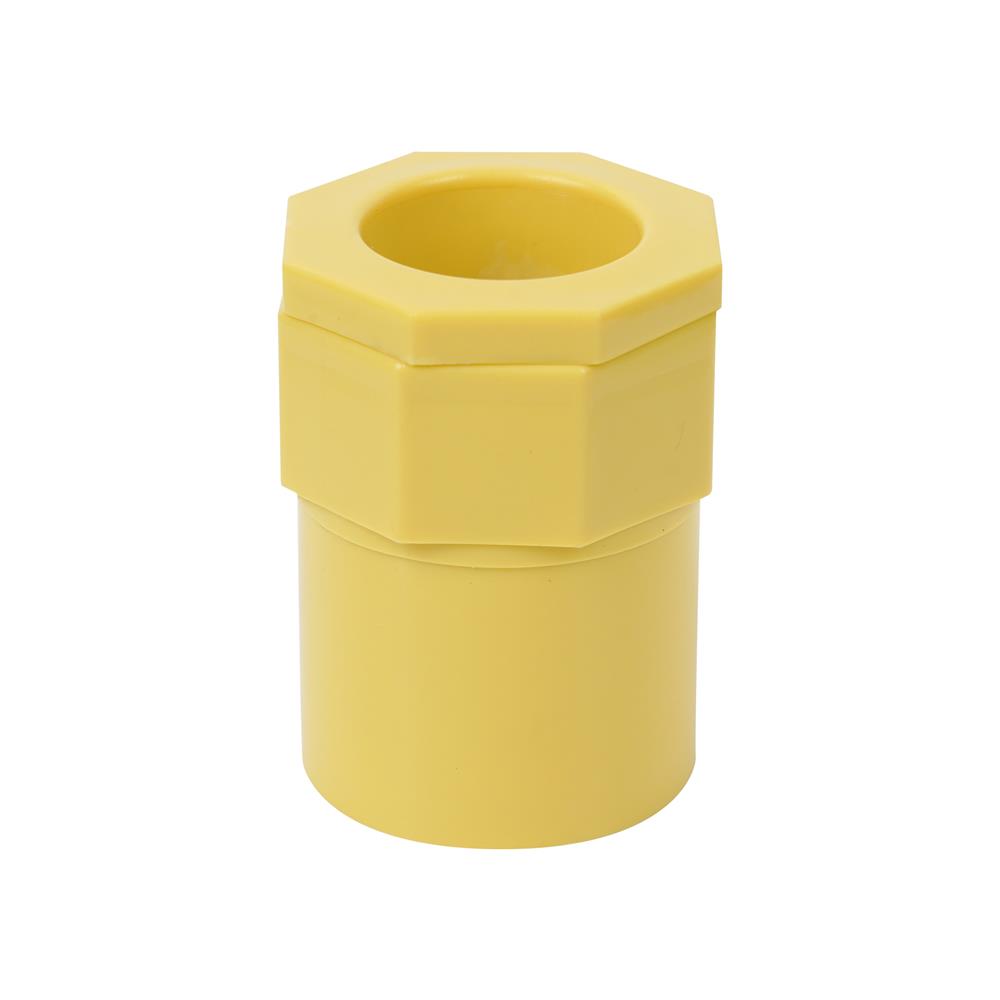 ข้อต่อเข้ากล่อง ELECKTA 1 นิ้ว สีเหลือง แพ็ก 2 ชิ้น