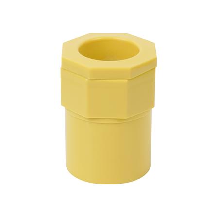 ข้อต่อเข้ากล่อง ELECKTA 1 นิ้ว สีเหลือง แพ็ก 2 ชิ้น_1