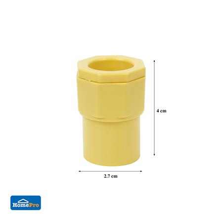 ข้อต่อเข้ากล่อง ELECKTA 1/2 นิ้ว สีเหลือง แพ็ก 4 ชิ้น_3