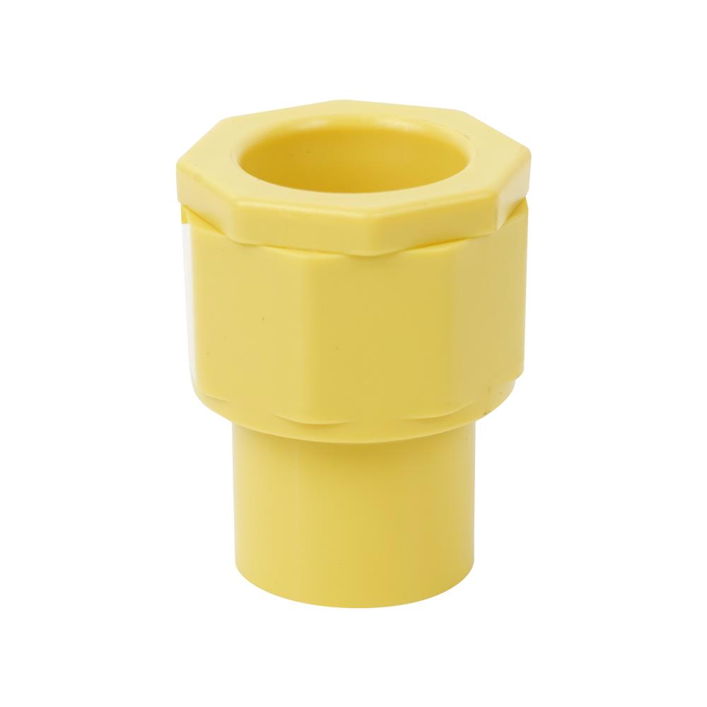 ข้อต่อเข้ากล่อง ELECKTA 3/8 นิ้ว สีเหลือง แพ็ก 4 ชิ้น