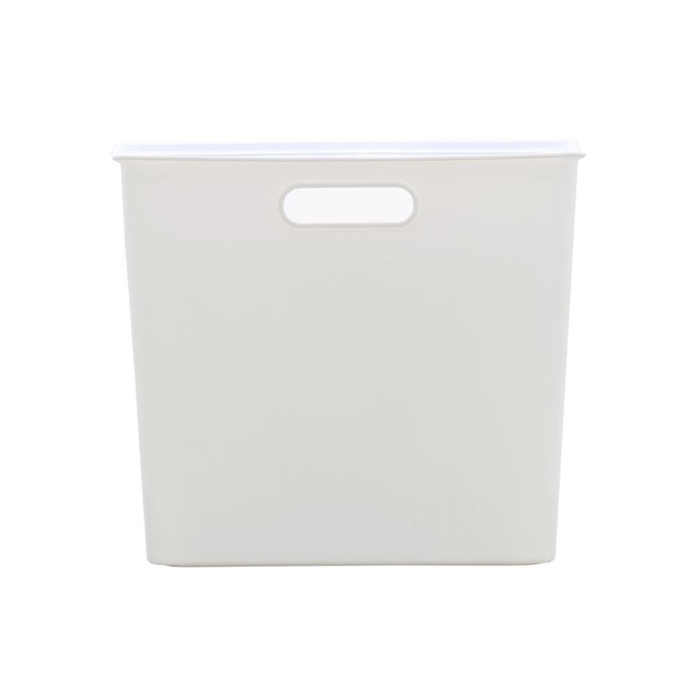 กล่องเก็บของมีฝา STACKO BT25-2 19.1x26.4x23 ซม. สีขาว