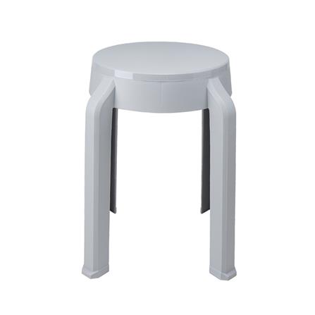 เก้าอี้พลาสติก SPRING STOOL RELAX&RESET สีเทาอ่อน_2