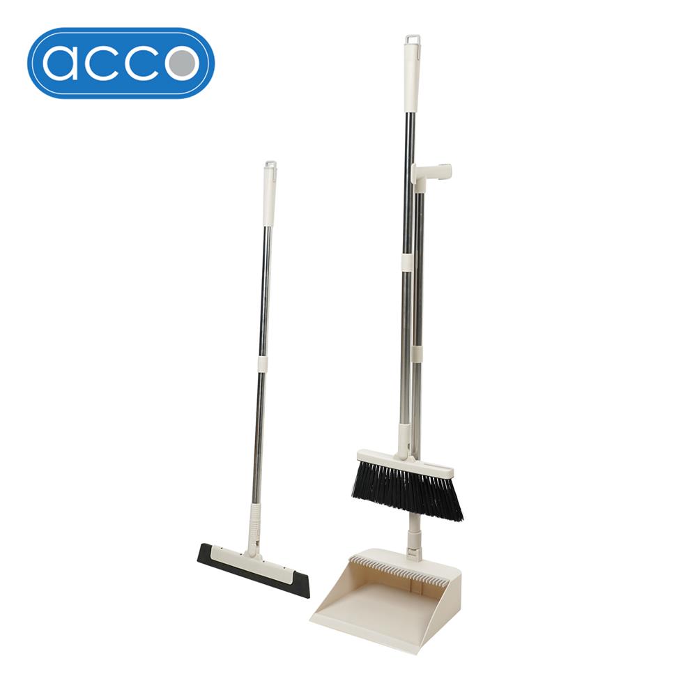 ชุดไม้กวาดที่โกยผงพร้อมยางไล่น้ำ 3IN1 ACCO NAMI สีเบจ_0
