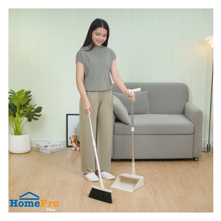 ชุดไม้กวาดที่โกยผงพร้อมยางไล่น้ำ 3IN1 ACCO NAMI สีเบจ_8