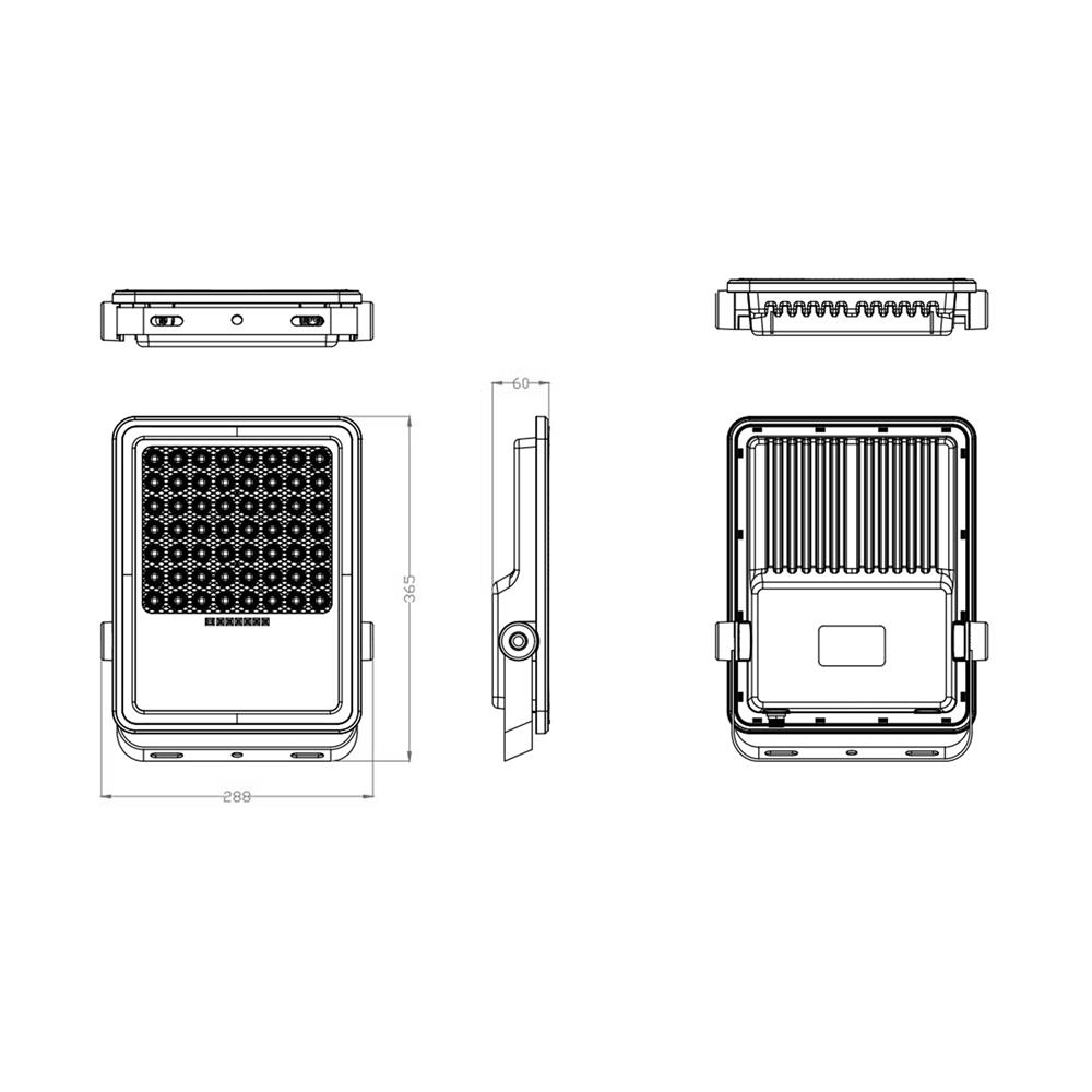 ไฟสปอตไลท์ SOLAR PHILIPS BVC080 LED40/730 26.6 วัตต์ WARM WHITE สีเทา