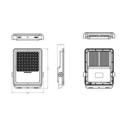 ไฟสปอตไลท์ SOLAR PHILIPS BVC080 LED40/765 26.6 วัตต์ DAYLIGHT สีเทา_5