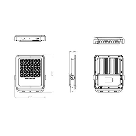 ไฟสปอตไลท์ SOLAR PHILIPS BVC080 LED25/765 16.6 วัตต์ DAYLIGHT สีเทา_5