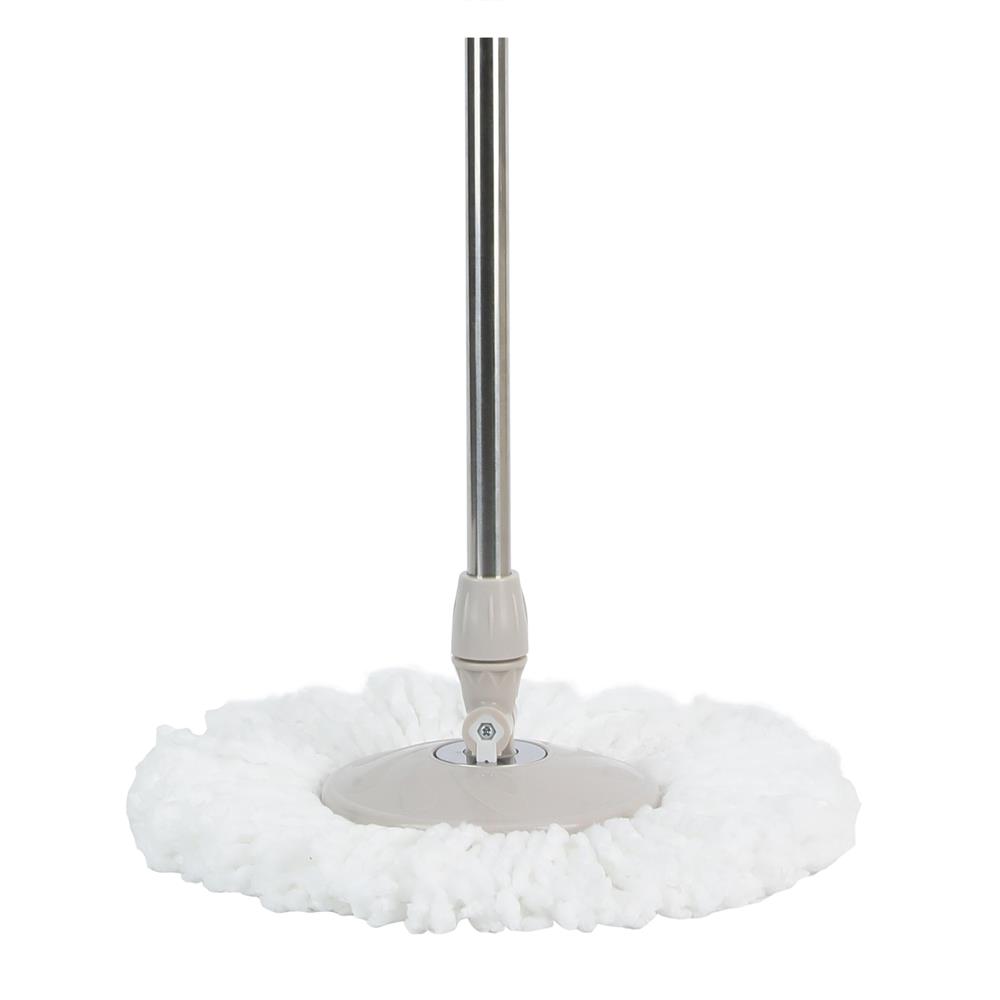 ชุดอุปกรณ์ถังปั่นเหลี่ยมพร้อมไม้ม็อบ ACCO META สีเบจ