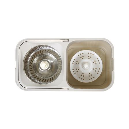 ชุดอุปกรณ์ถังปั่นเหลี่ยมพร้อมไม้ม็อบ ACCO META สีเบจ_6