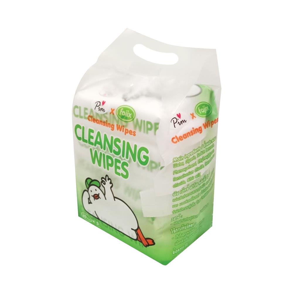 ผ้าเช็ดทำความสะอาดผิว PIM x FAJIX 20 แผ่น แพ็ก 5 ชิ้น