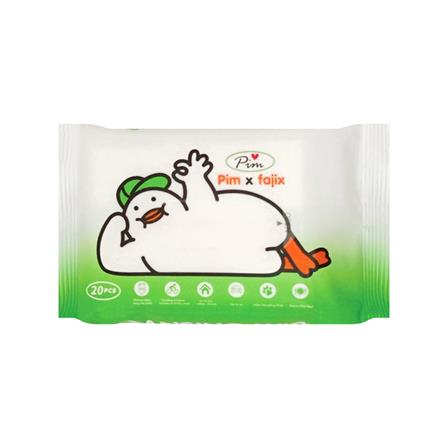 ผ้าเช็ดทำความสะอาดผิว PIM x FAJIX 20 แผ่น แพ็ก 5 ชิ้น_1