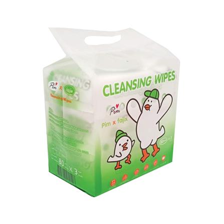 ผ้าเช็ดทำความสะอาดผิว PIM x FAJIX 80 แผ่น แพ็ก 3 ชิ้น_4