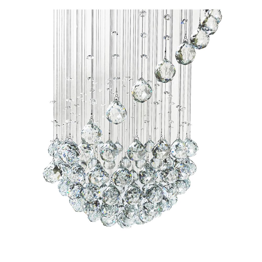 ไฟช่อ EVL CS CFC-11077 สีใส/เงิน 5 หัว