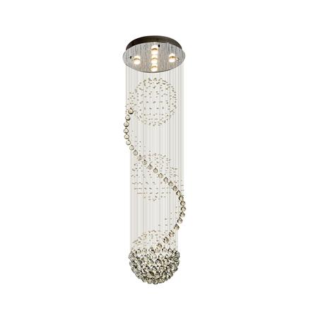 ไฟช่อ EVL CS CFC-11077 สีใส/เงิน 5 หัว_1