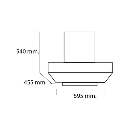 เครื่องดูดควันกระโจม TECNOSTAR HOOD TNS HD 60 MC/B 60 ซม._3