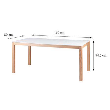 โต๊ะอาหาร BENETTA BOSA สีขาว_9