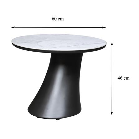 โต๊ะกลาง BENETTA SORRENTO 60 ซม. สีขาว/ดำ_9