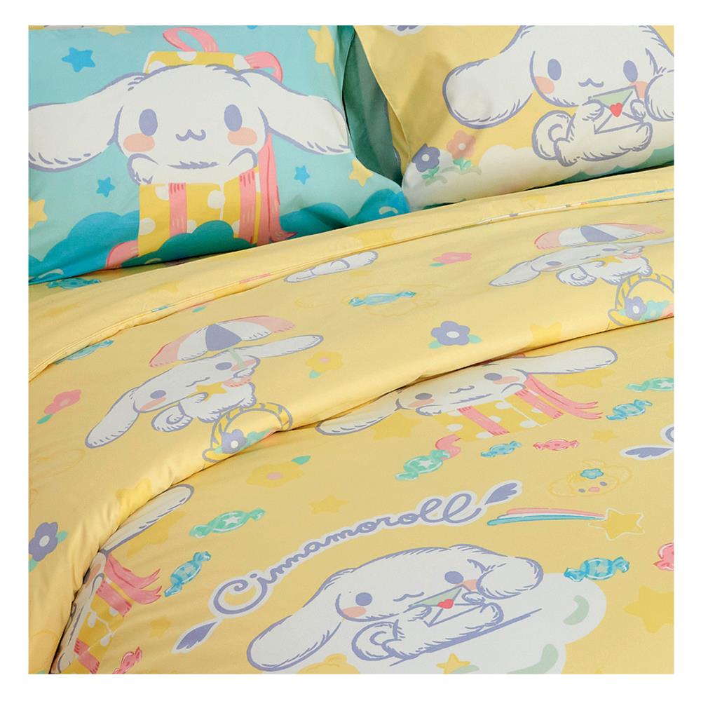 ชุดผ้าปูที่นอน 6 ฟุต 6 ชิ้น FOUNTAIN CINNAMOROLL 70209-FTC138
