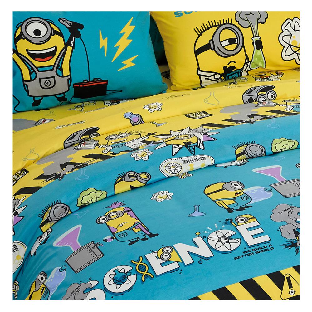 ชุดผ้าปูที่นอน 6 ฟุต 5 ชิ้น FOUNTAIN MINIONS 70106-FTC132